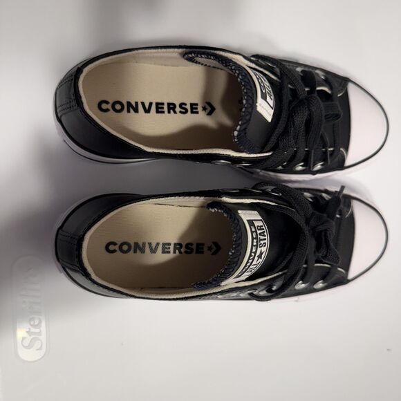 NEW CONVERSE Chuck Taylor All Star 5 Lift Platform Leather Women Shoes Sneakers - Picture 9 of 13